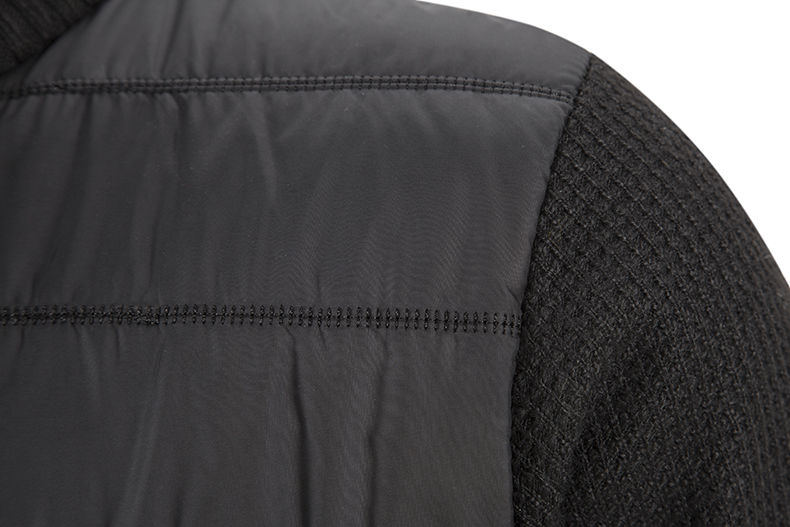 Hybrid Padded Jacket | Polyester & Knit | Lightweight and Warm