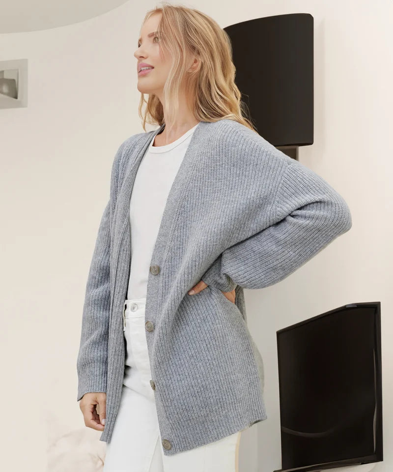 Oversized Knit Button-Up Cardigan | Soft & Relaxed | Versatile Layers