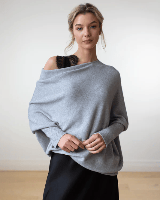 Off-Shoulder Loose-Fit Sweater | Chic & Relaxed | Versatile Style