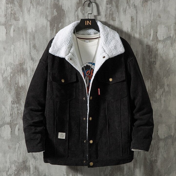 Sherpa-Lined Corduroy Jacket | Corduroy & Sherpa | Warm and Durable