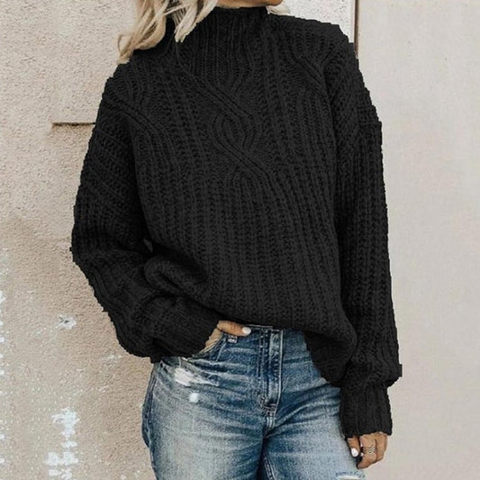 Chunky Knit Turtleneck Sweater | Cozy & Stylish | Cable-Knit Design