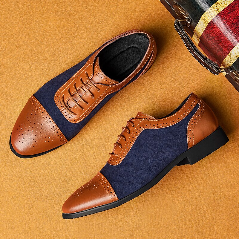 Classic Oxford Dress Shoes | PU Leather | Formal and Stylish