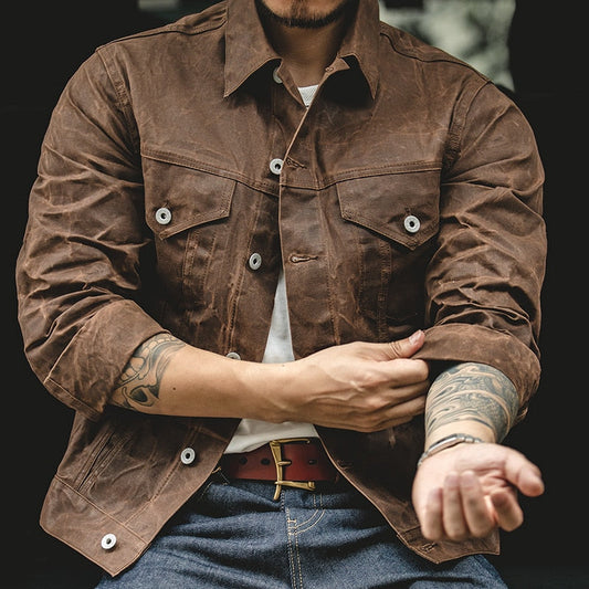 Waxed Canvas Jacket | Durable & Water-Resistant | Timeless Outdoor Style