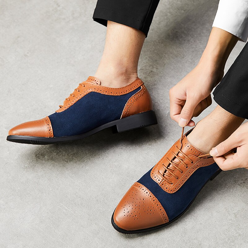 Classic Oxford Dress Shoes | PU Leather | Formal and Stylish