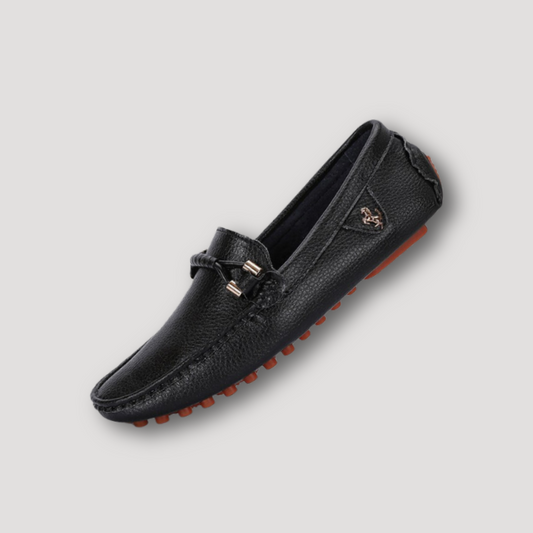 Black Leather Driving Loafers | Timeless Style | Superior Comfort