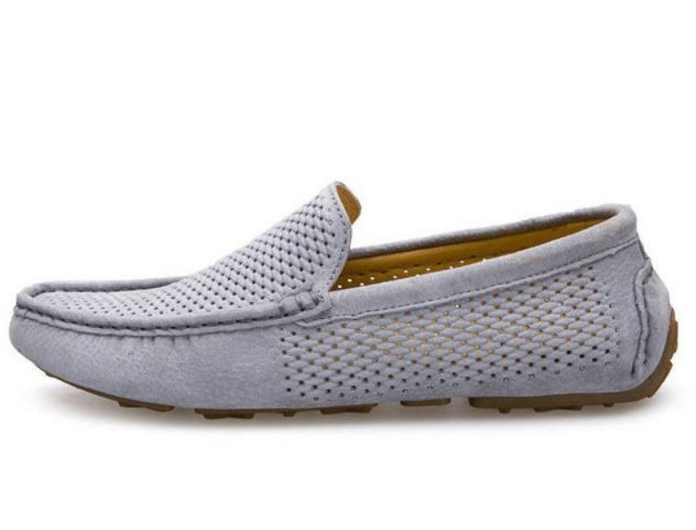 Perforated Loafers | Faux Suede | Breathable Comfort