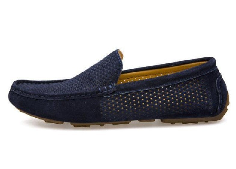 Perforated Loafers | Faux Suede | Breathable Comfort