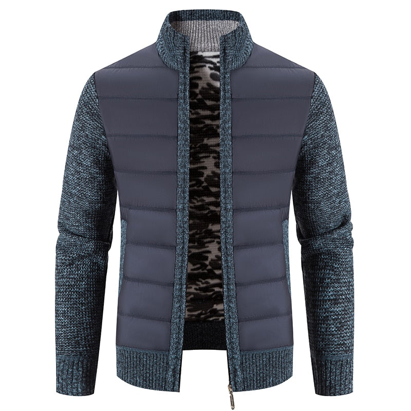 Hybrid Padded Jacket | Polyester & Knit | Lightweight and Warm