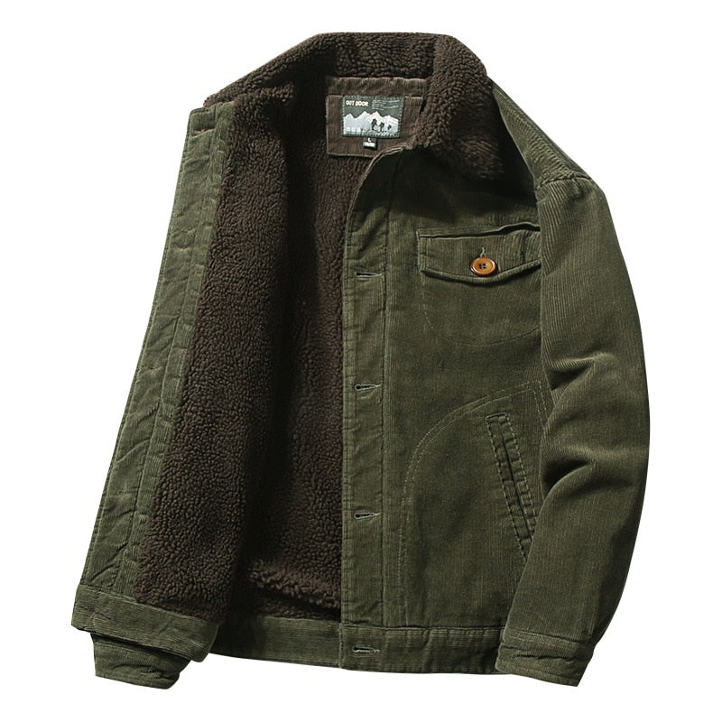 Sherpa-Lined Corduroy Jacket | Warm & Durable | Classic Design