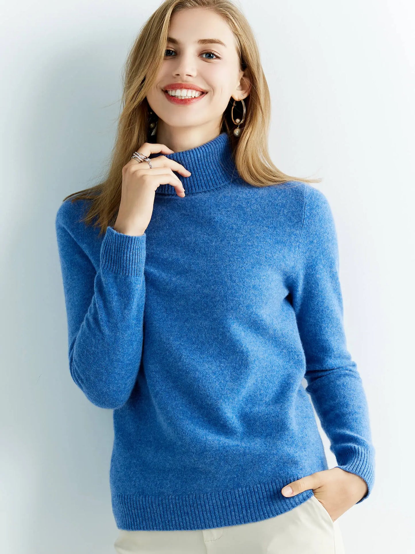 Cashmere Turtleneck Sweater | Ultra-Soft &amp; Timeless | Perfect for Cold Days