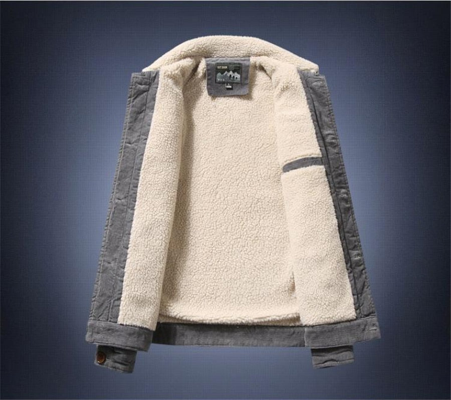 Sherpa-Lined Corduroy Jacket | Warm & Durable | Classic Design