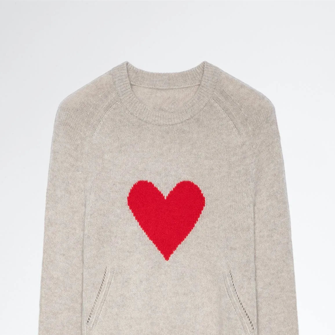 Heart Knit Sweater | Soft | Playful & Cozy