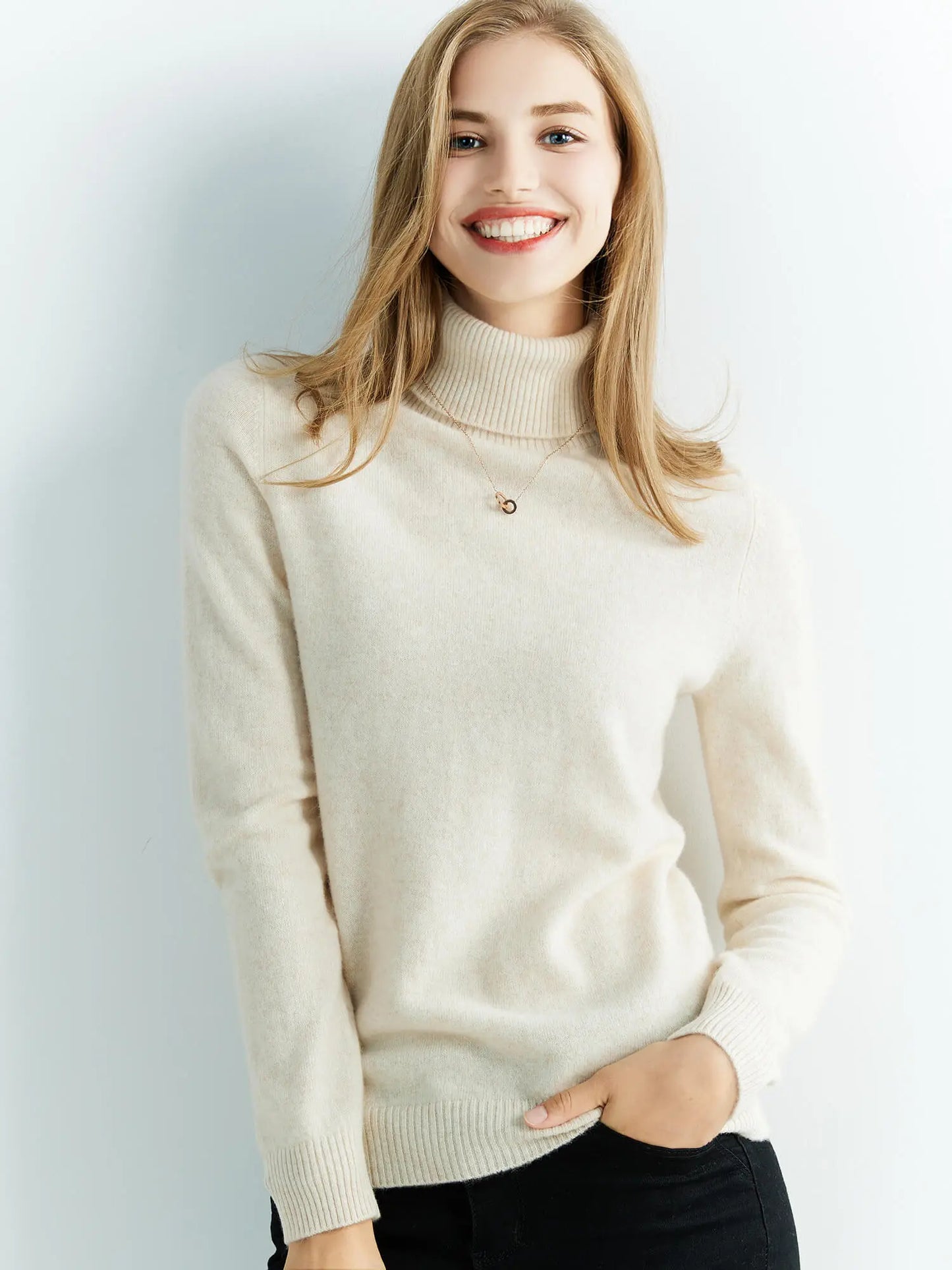 Cashmere Turtleneck Sweater | Ultra-Soft &amp; Timeless | Perfect for Cold Days