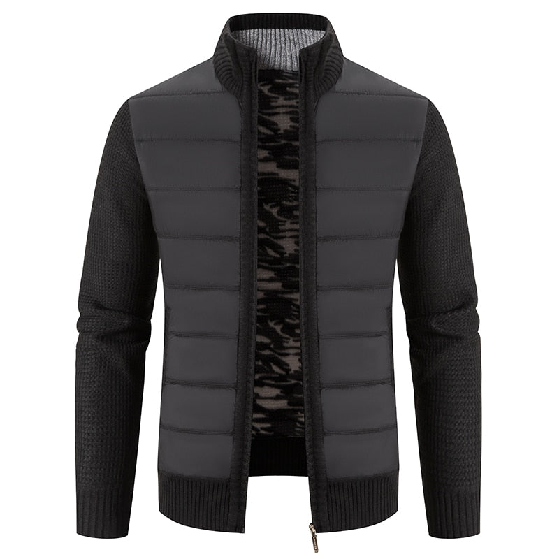 Hybrid Padded Jacket | Polyester & Knit | Lightweight and Warm