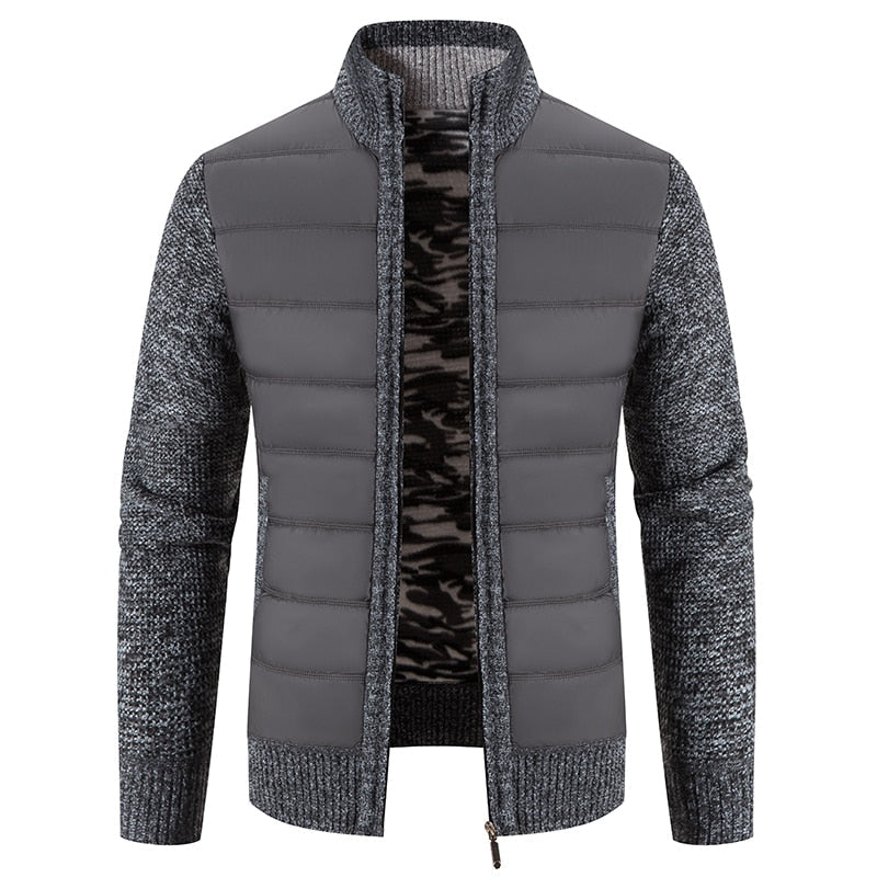 Hybrid Padded Jacket | Polyester & Knit | Lightweight and Warm