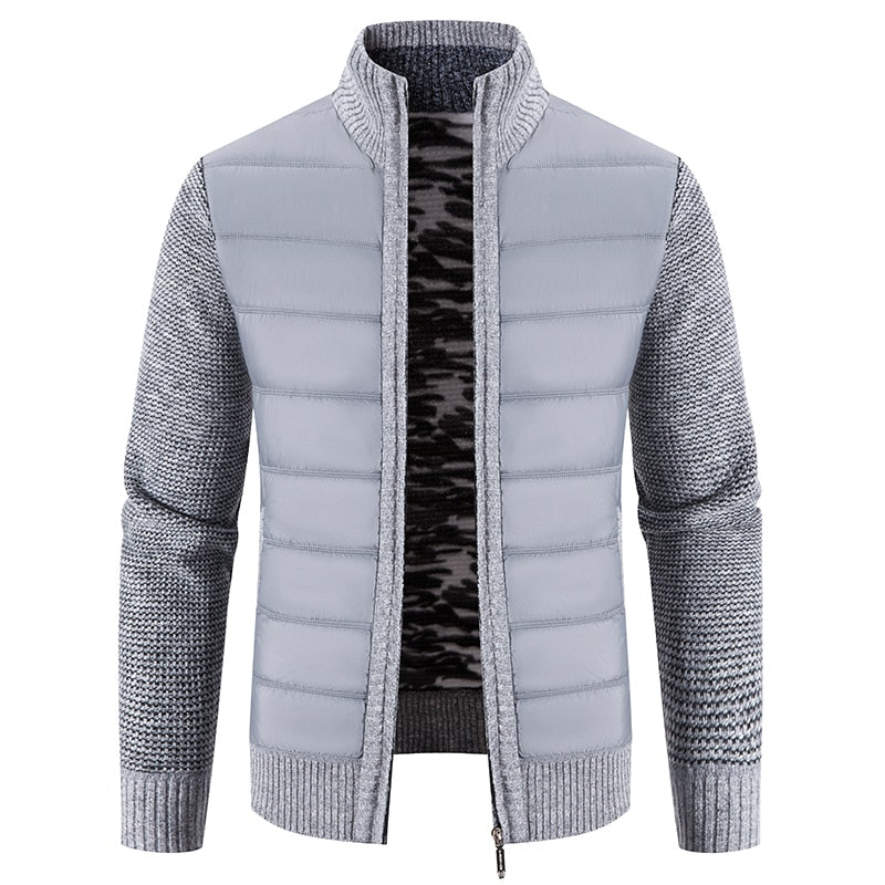 Hybrid Padded Jacket | Polyester & Knit | Lightweight and Warm