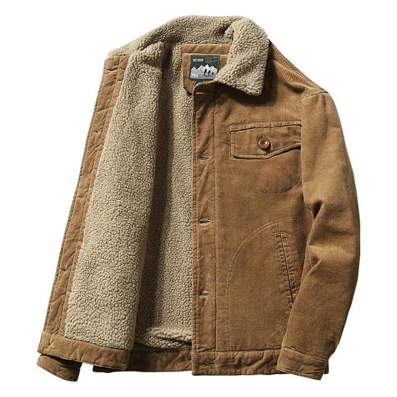 Sherpa-Lined Corduroy Jacket | Warm & Durable | Classic Design