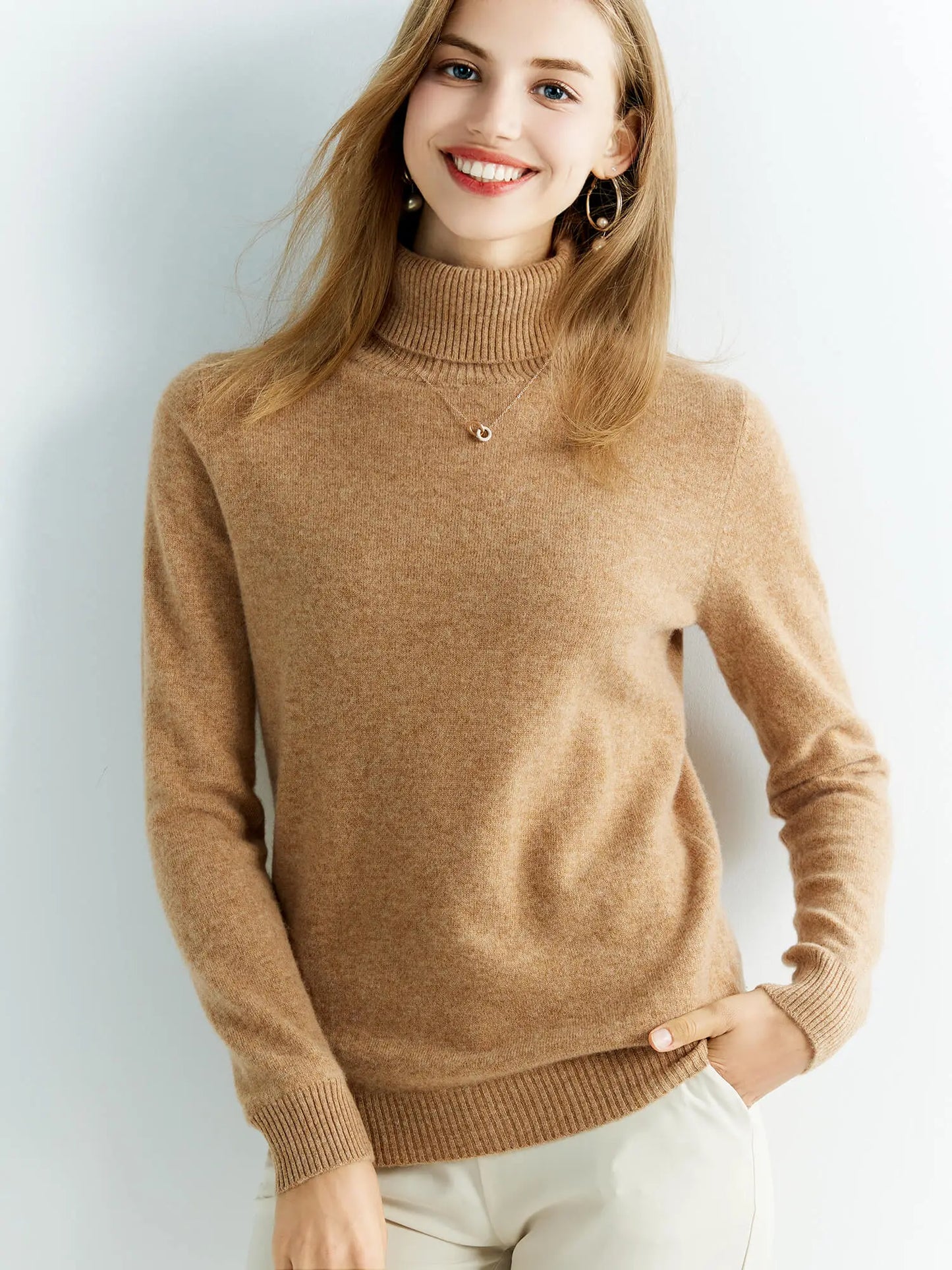 Cashmere Turtleneck Sweater | Ultra-Soft &amp; Timeless | Perfect for Cold Days