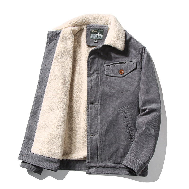 Sherpa-Lined Corduroy Jacket | Warm & Durable | Classic Design