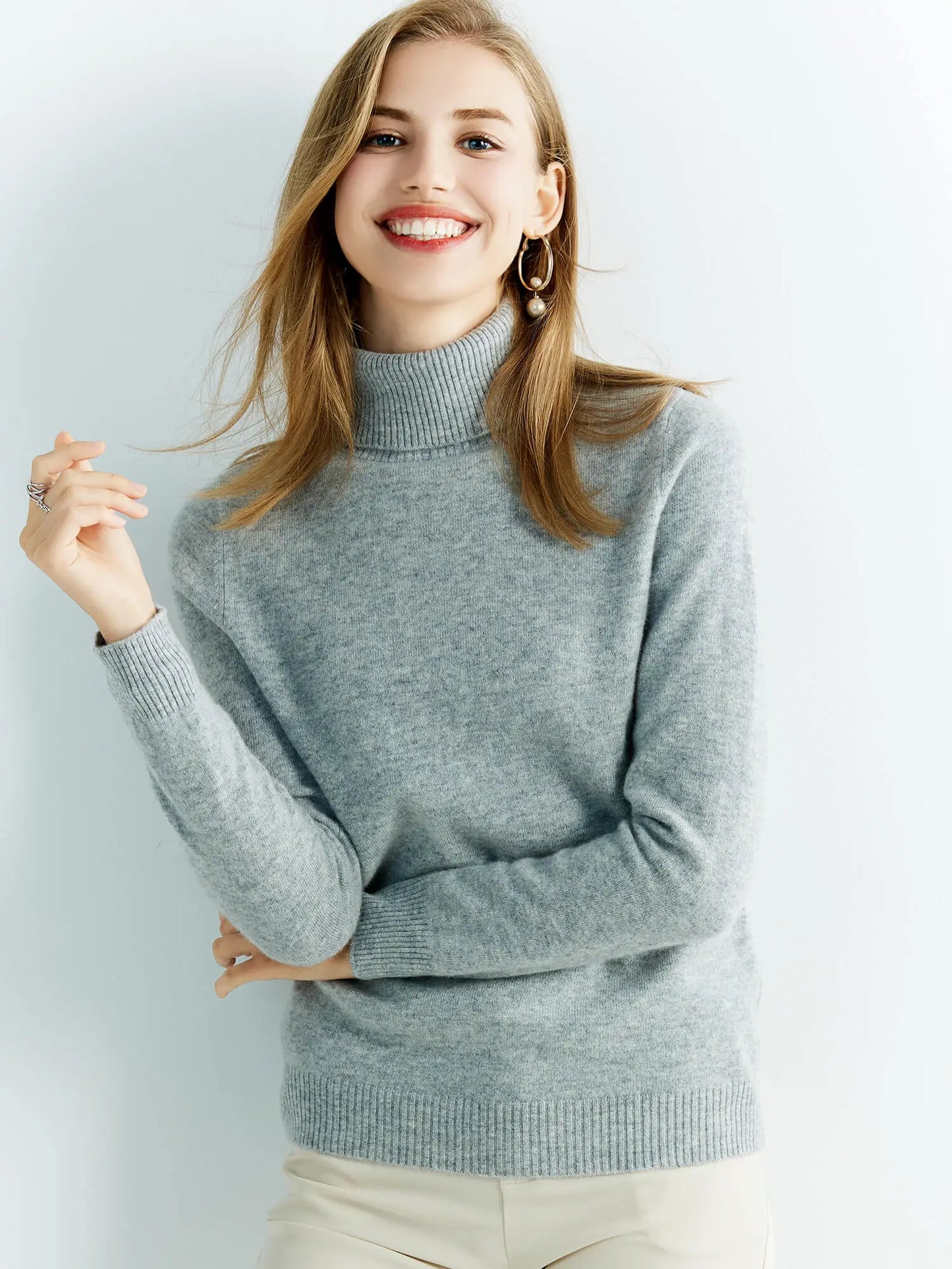 Cashmere Turtleneck Sweater | Ultra-Soft &amp; Timeless | Perfect for Cold Days