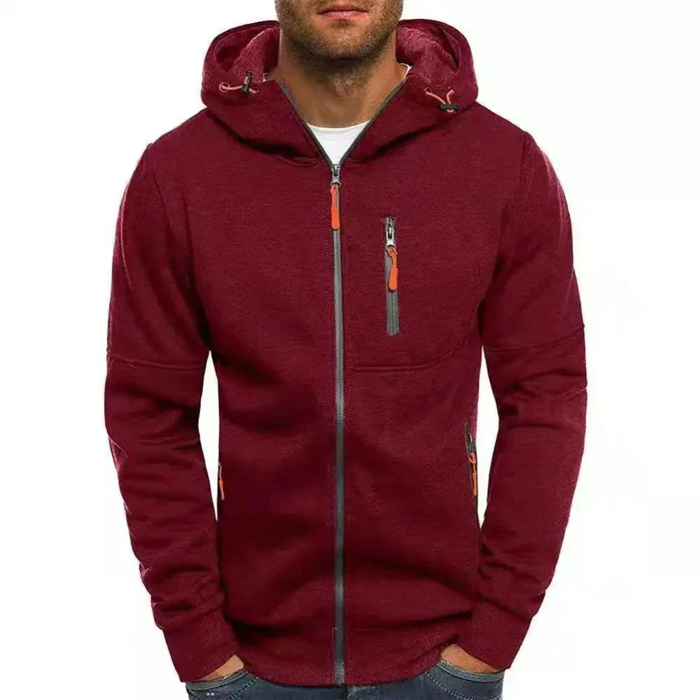 Zip-Up Hoodie | Cotton Blend | Comfortable and Functional