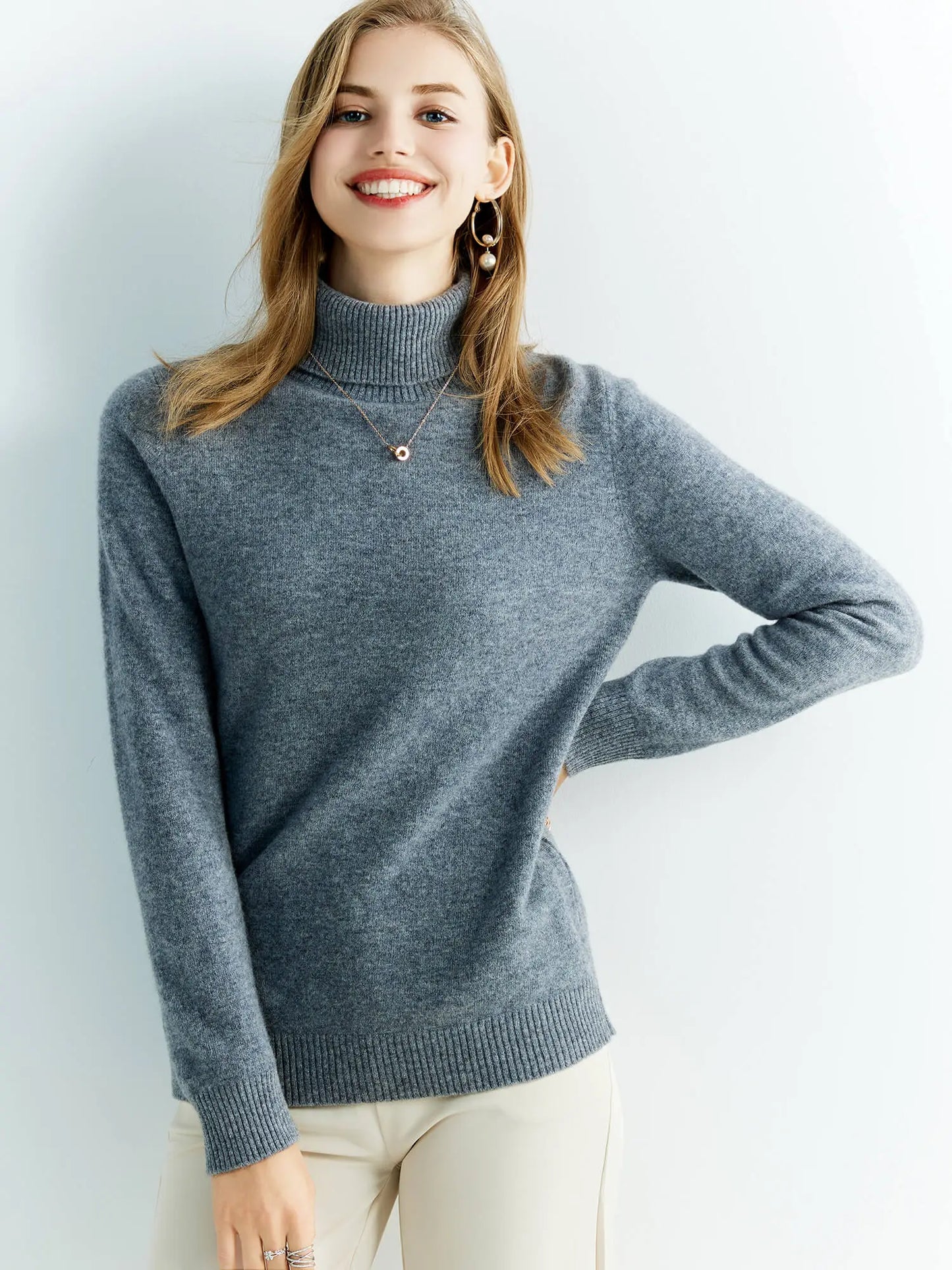 Cashmere Turtleneck Sweater | Ultra-Soft &amp; Timeless | Perfect for Cold Days