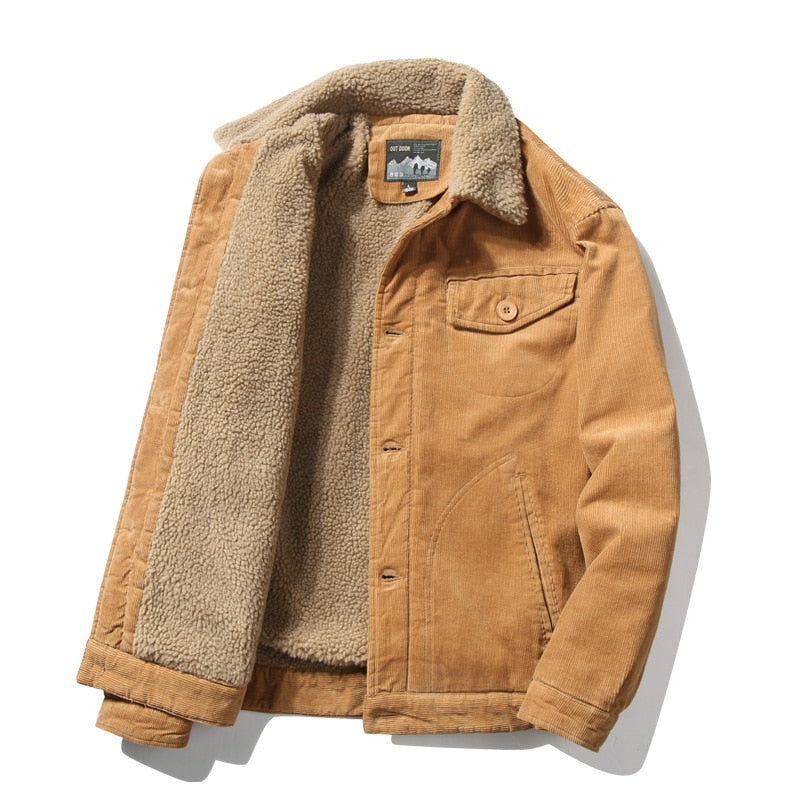 Sherpa-Lined Corduroy Jacket | Warm & Durable | Classic Design