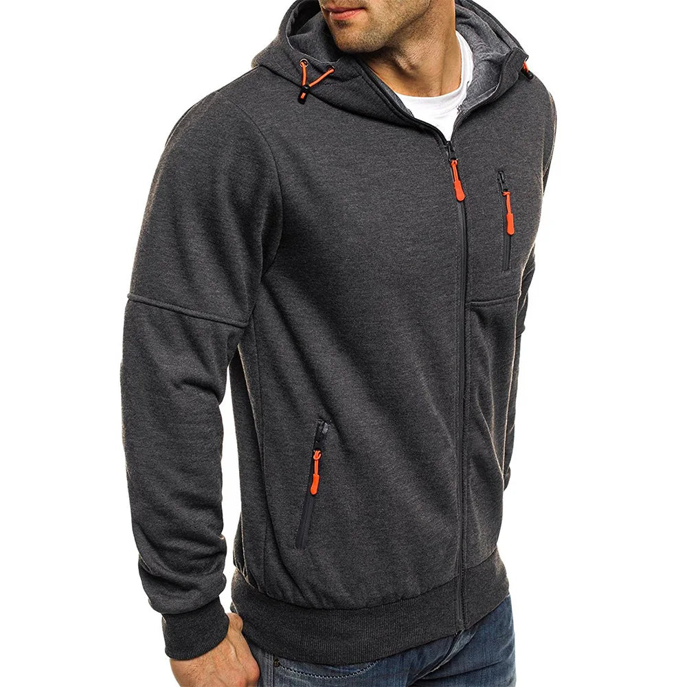 Zip-Up Hoodie | Cotton Blend | Comfortable and Functional