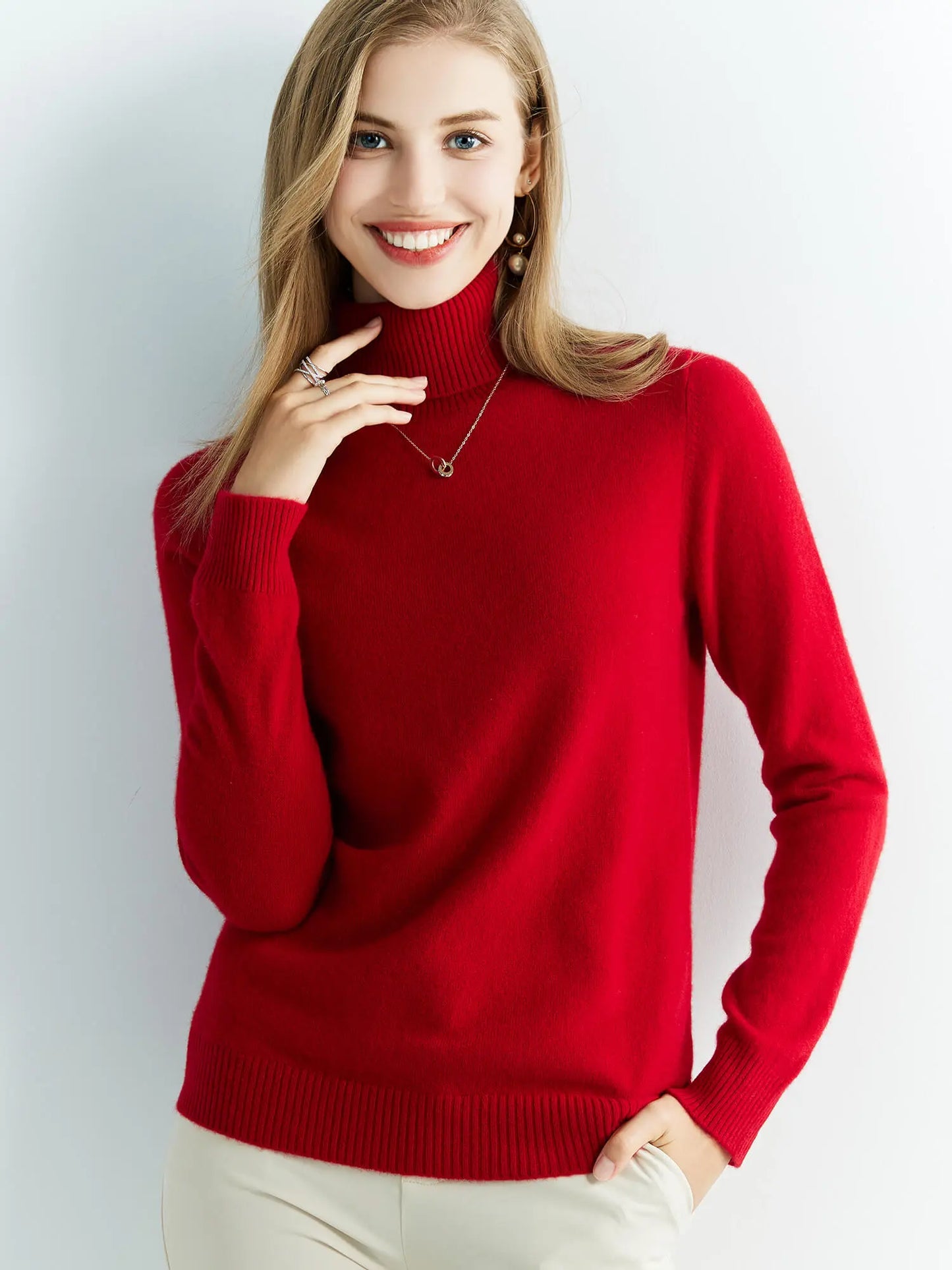 Cashmere Turtleneck Sweater | Ultra-Soft &amp; Timeless | Perfect for Cold Days