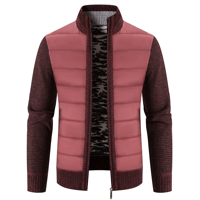 Hybrid Padded Jacket | Polyester & Knit | Lightweight and Warm