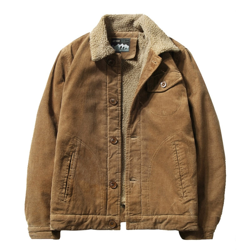 Sherpa-Lined Corduroy Jacket | Warm & Durable | Classic Design