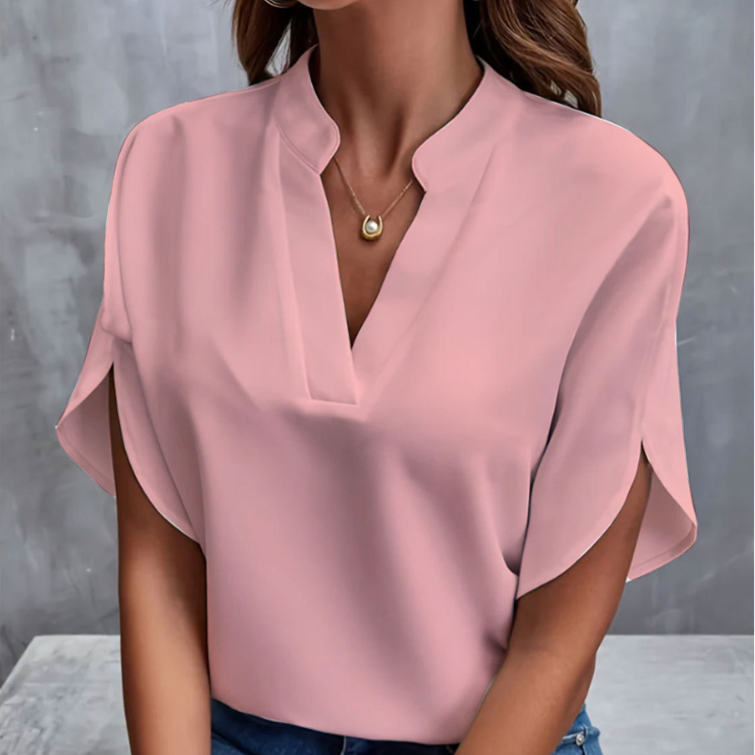 Multicolor V-Neck Blouse