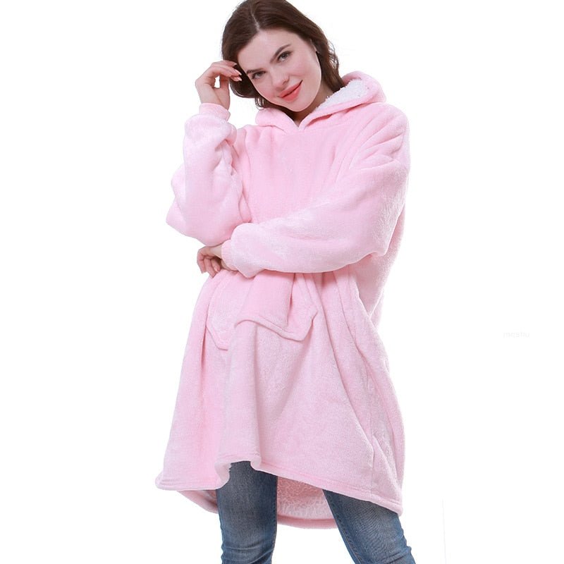 Oversized Hoodie Blanket | Sherpa Fleece | Ultra Cozy