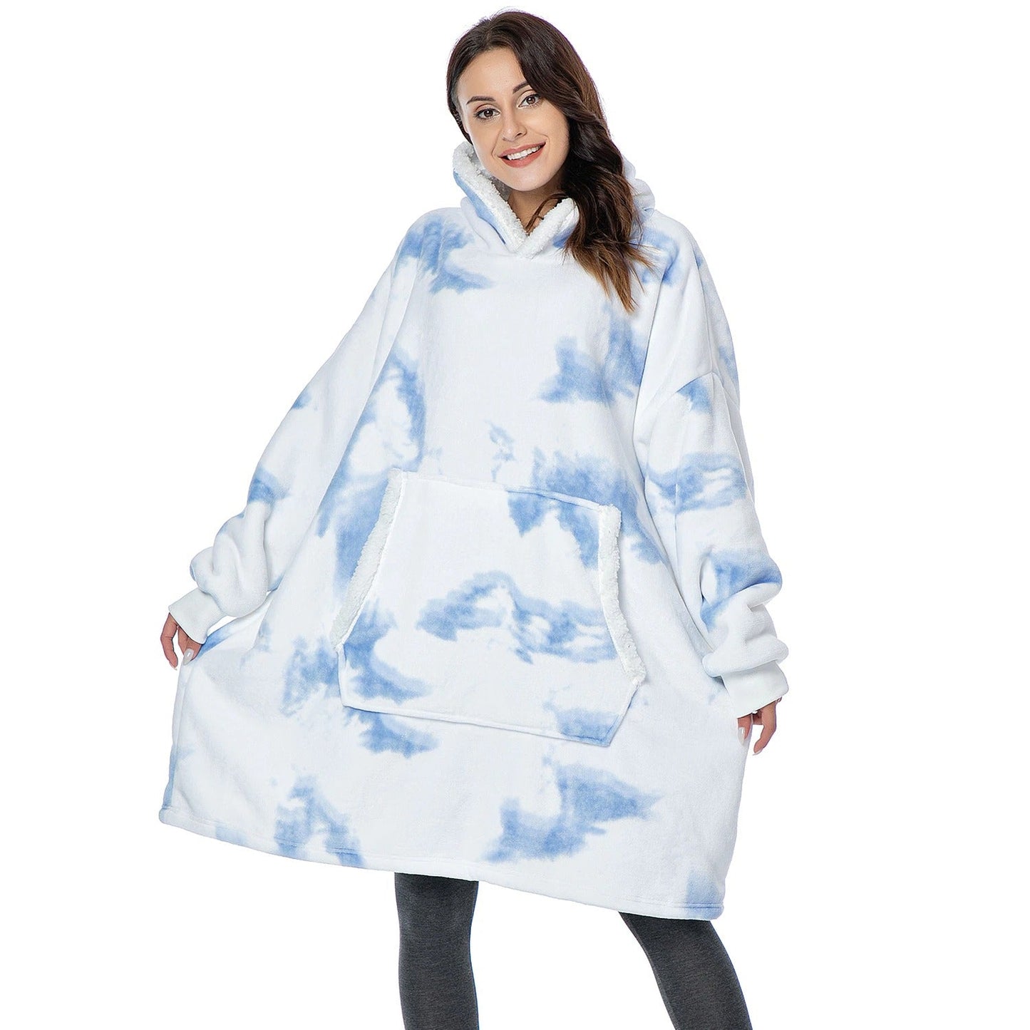 Oversized Hoodie Blanket | Sherpa Fleece | Ultra Cozy